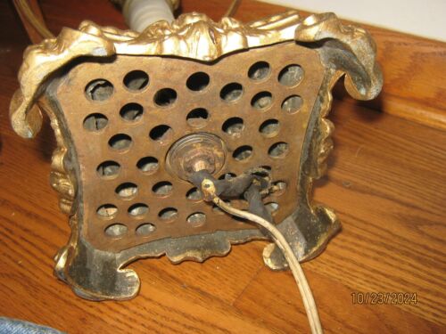 Antique Original Table Lamp Base has Angels - AS-IS Read - needs Rewired Vintage - Picture 12 of 18