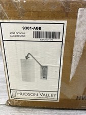 Hudson Valley 9301-AGB Lighting Wayne 12" Tall Wall Sconce