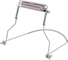 EASTROCK Harmonica Holder,10 Hole Professional 10 Silver, Silver 