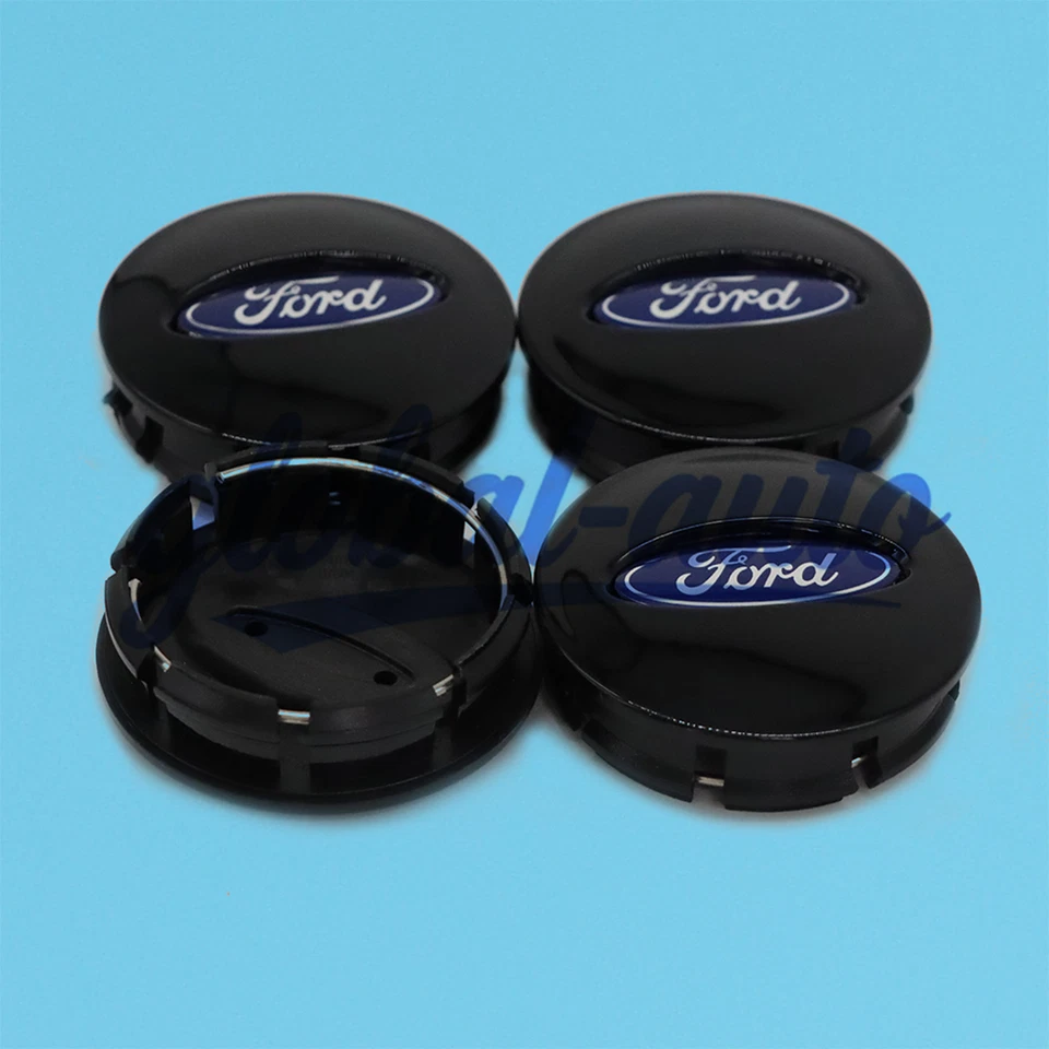 4x Wheel Center Caps Gloss Black For Flex Ranger Taurus Explorer - Image 4 of 4