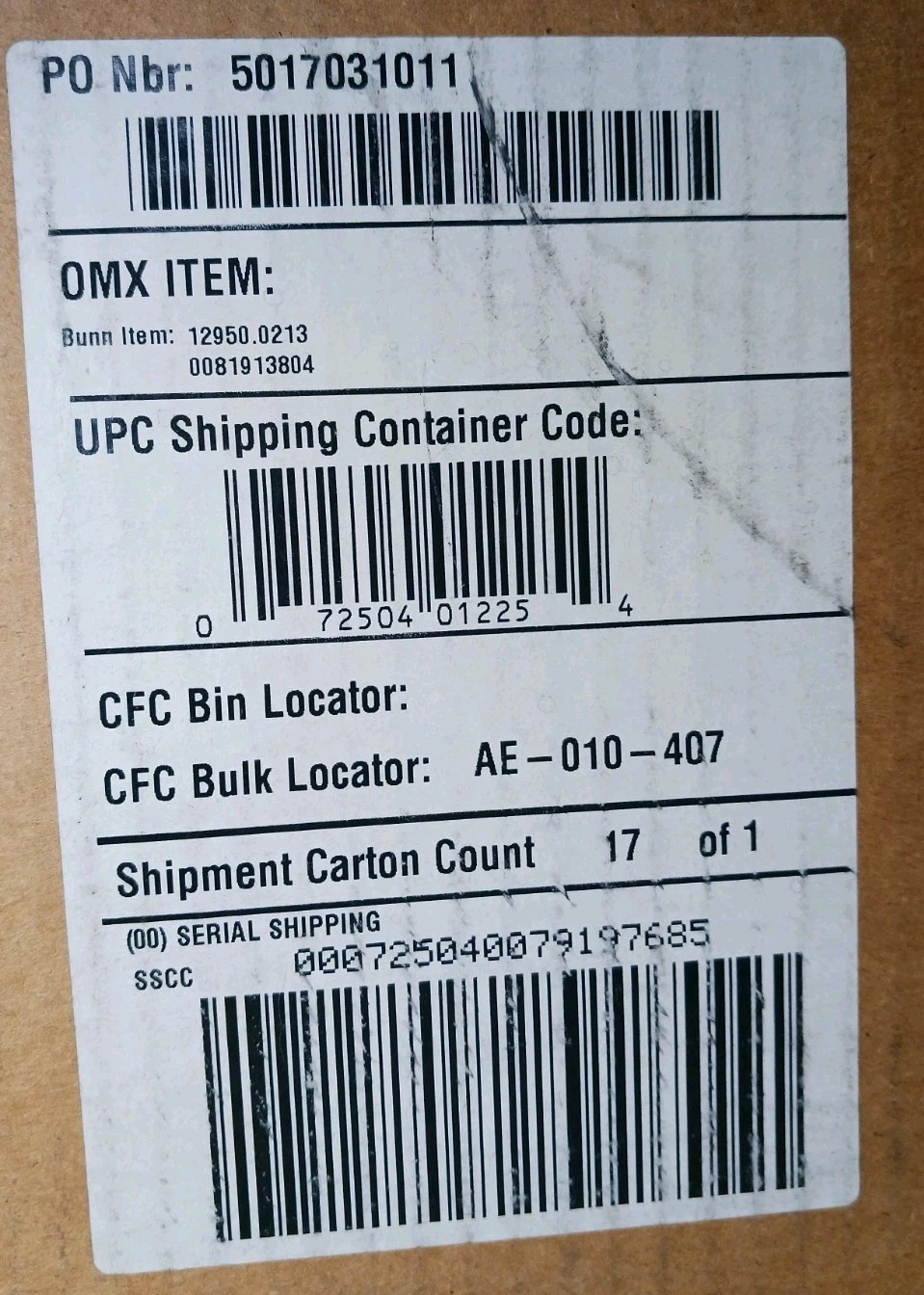 BunnOMatic #12950.0213 Automatic 12cup Coffee Brewer 3-Warmer -Brand New!