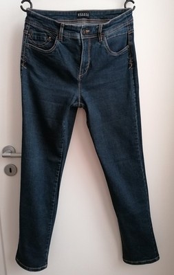 C&A CANDA Premium Jeans-Hose 5-Pocket Gr. 38 Dunkel-Blau Baumwolle Elasthan