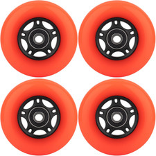Inline Skate Wheels with Bearings ABEC-9 and Floating Spacers for Blades Roller