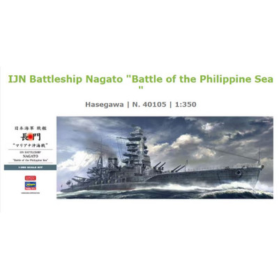IJN BATTLESHIP NAGATO BATTLE OF PHILIPPINE SEA KIT 1:350 Hasegawa Kit Navi Neues