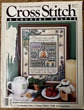 Cross Stitch and Country Crafts Magazine May June 1987 Graduation Gifts Folk Art
