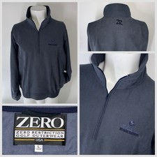Zero Restriction &frac12; Zip Windbreaker Pullover Women L Blue The National GC YGI T5-