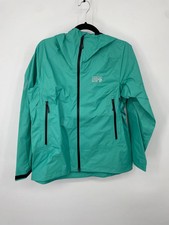 Mountain Hardwear Womens Premonition UL Jacket M Teal Green Pertex Hooded NWT