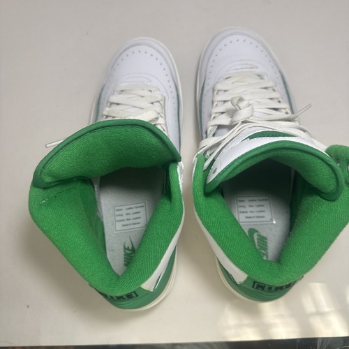 Size 11 Nike Air Jordan 2 Retro White Lucky Green Sail (DR8884 103)Chicago II IV - 第 5/7 張圖片