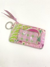 Vera Bradley Zip ID holder coin purse wallet retired "Pinwheel Pink" pattern