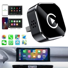 2 In1 Car Carplay Adapter Wireless Carplay&Android Auto Play BT Voice Control