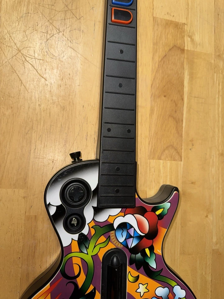 PS3 Guitar Hero Red Octane Gibson Les Paul Wireless Controller No Dongle Fallout - Image 4 of 4
