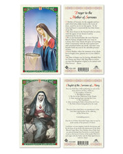 Laminated Prayer to Mother of Sorrows AND Cha...