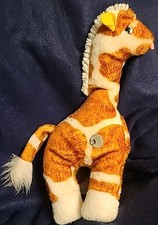 Vintage EDEN - Plush Brown GIRAFFE - Musical - Moving Neck - Wind Up