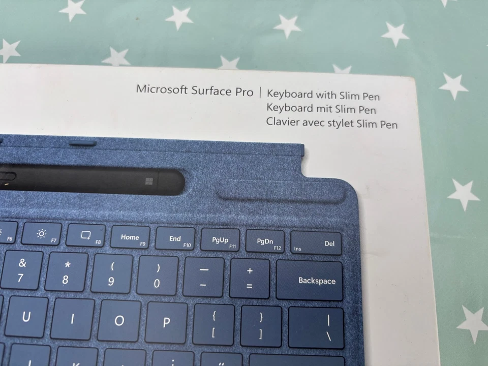 BNIB Sealed Microsoft Surface Pro Typecover Slim Pen 2 Bundle Alcantara Sapphire - Image 2 of 4