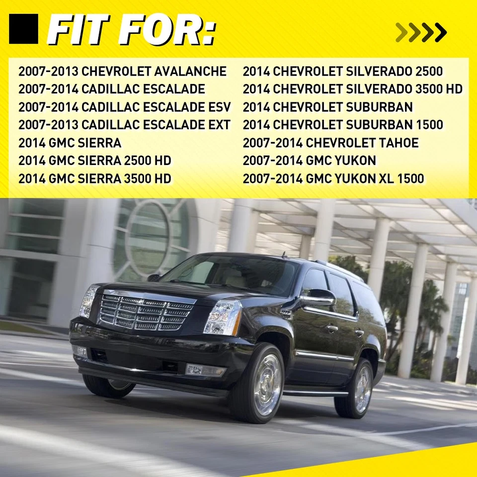 Juego de 4 manijas interiores delanteras traseras izquierda derecha para GMC Yukon 2007-2014 EE. UU. Foto 2 de 4