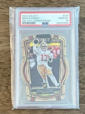 2022 Panini Select Brock Purdy RC #213 Copper Prizm Die-Cut /99 RC Color Match