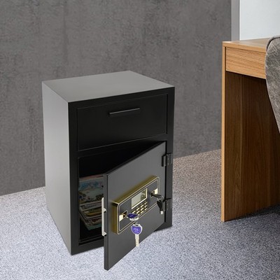 DROP BOX FOR MONEY AND MAIL, DROP SLOT SAFE, FLOOR MOUNT CASH DEPOSITORY SAFE