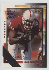 1992 Wild Card 5 Stripe Bob Whitfield #226 Rookie RC 0xy0. rookie card picture