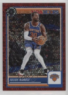 2023 Panini NBA Hoops Premium Stock Red Disco Prizm 72/149 Julius Randle #42 9o3