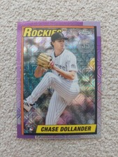 New 2025 Topps Chrome Update Chase Dollander #U90C-48 Silver Pack Colorado 🪨