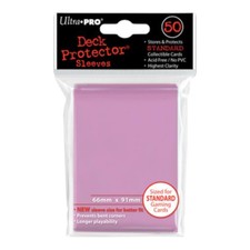 Ultra Pro Standard Sized Pro Gloss Deck Protectors 50 Count Pack Solid Pink