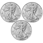 Lot of 3 - 2024 $1 American Silver Eagles 1 oz BU *Sigma Verified*