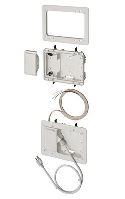 Arlington TVL2508K-1 Low Profile TV 1/2-inch or 5/8-Inch Drywall, white 