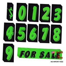 Vinyl Number Stickers for Cars - Pcs 4 per Each 7 1/2 Inches Large 48