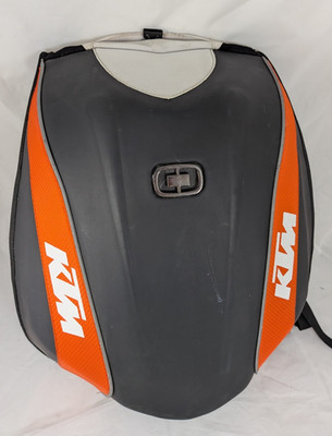 Ogio No Drag Mach 5 Motorrad Motorrad Rucksack schwarz orange KTM