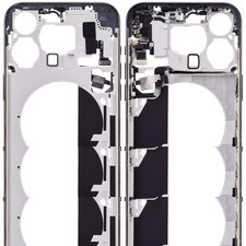 Mid-Frame Housing W/Power Volume Button For iPhone 15 Pro Max Blue Titanium
