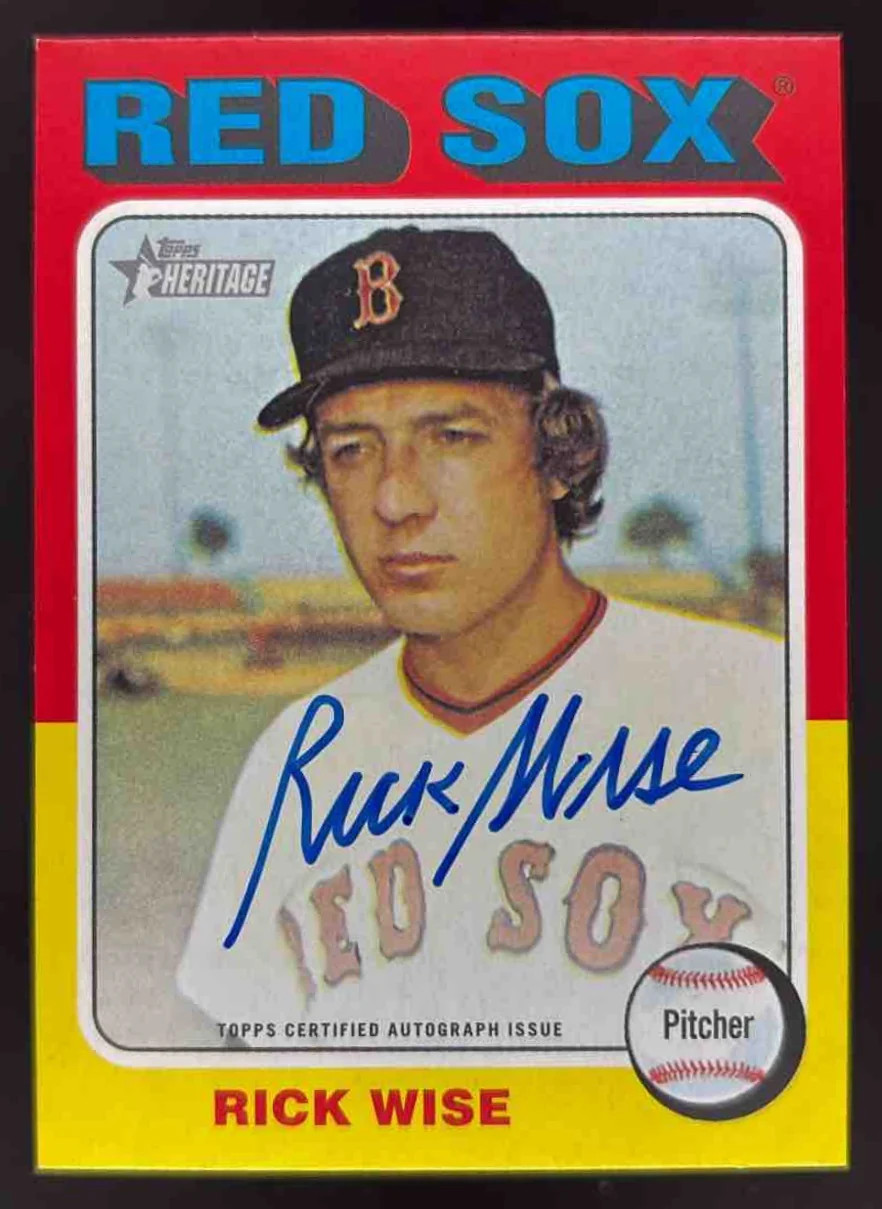2024 Topps Heritage High Number Real One Autographs #ROA-RW Rick Wise Auto