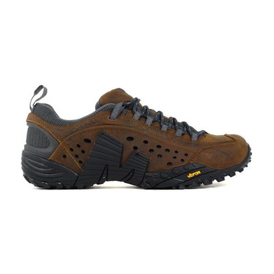 Mens Size 10.5 Merrell Dark Earth Intercept Outdoors Hiking Shoes Brown J598633