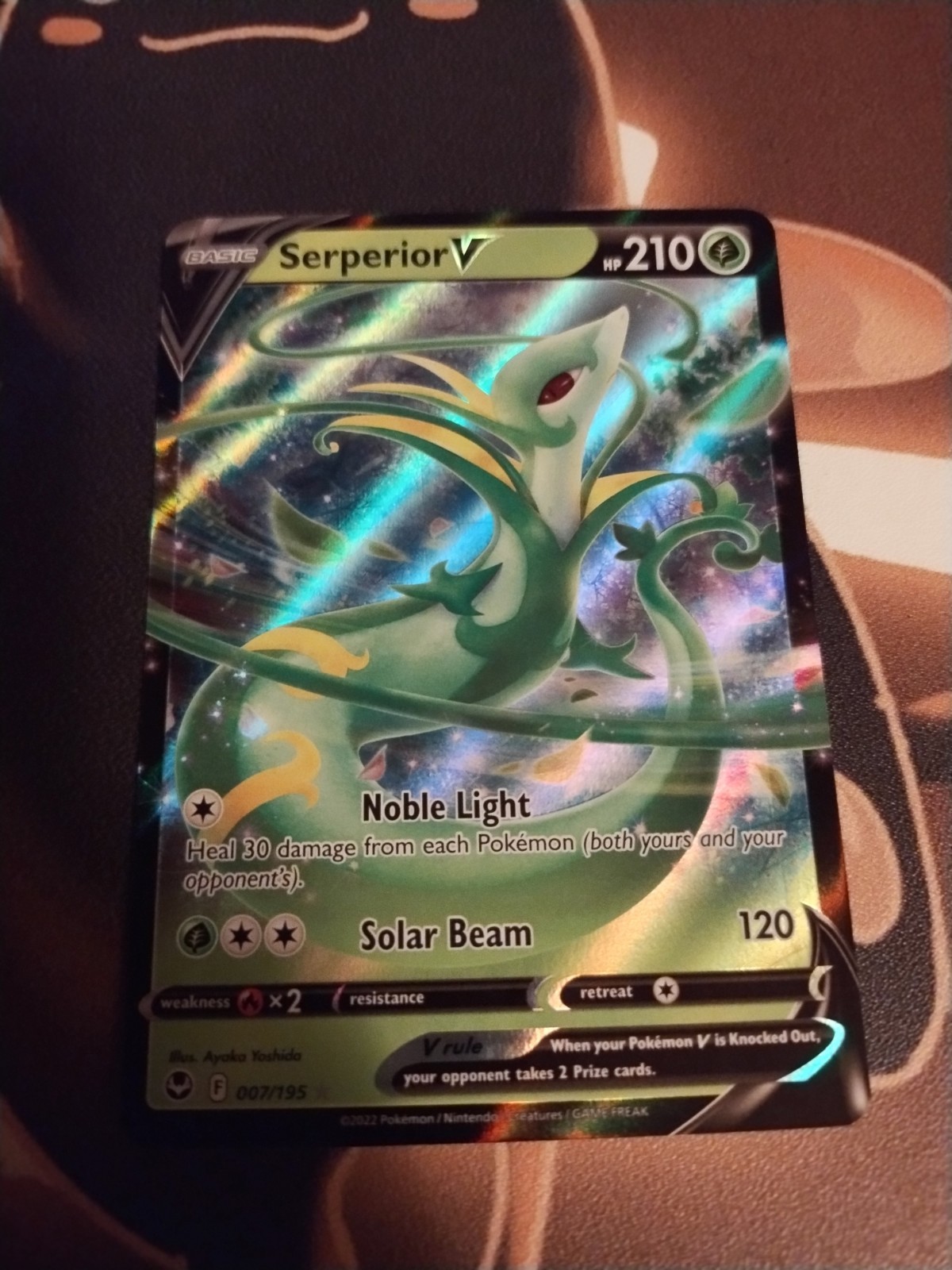 Serperior V 007/195 Swsh12: Sword & Shield - Silver Tempest Holo-NM