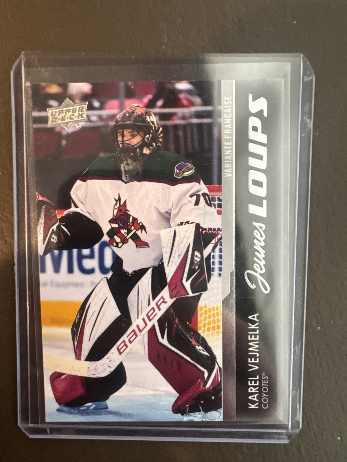 2021-22 Upper Deck Series 2 - Young Guns Karel Vejmelka #458 French (RC)