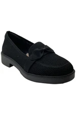Skechers Cleo Recycled Washable Vegan Knit Loafers - Taylor Black