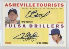 2013 Topps Heritage Minor League Edition 2/15 Eddie Butler Chad Bettis Auto fm0