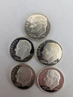 Lot Of Five 90% Silver S Proof Roosevelt Dimes