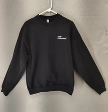 Thiel Fellowship Sweater Mens Large Crewneck Heavy Fleece Pullover USA Made