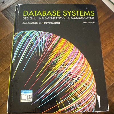 Cengage Database Systems Design Implementation & Management 13th HC 2018