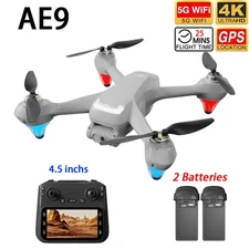 AE9 Drone GPS WIFI FPV 4K HD Dual Camera Smart Follow Quadcopter Toy 2 Battery