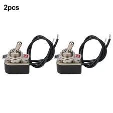 for VERSATILE 2PCS 2 Foot ONOFF Prewired Rocker  for TOGGLE Switch SPST 6A125V