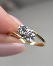 18ct Gold Diamond Toi Et Moi Ring