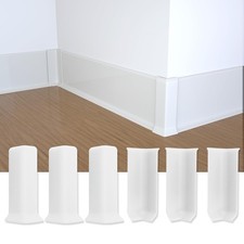 Self Adhesive Baseboard Corner Blocks, 4inch Width 3 Inside  3 Outside Corne...