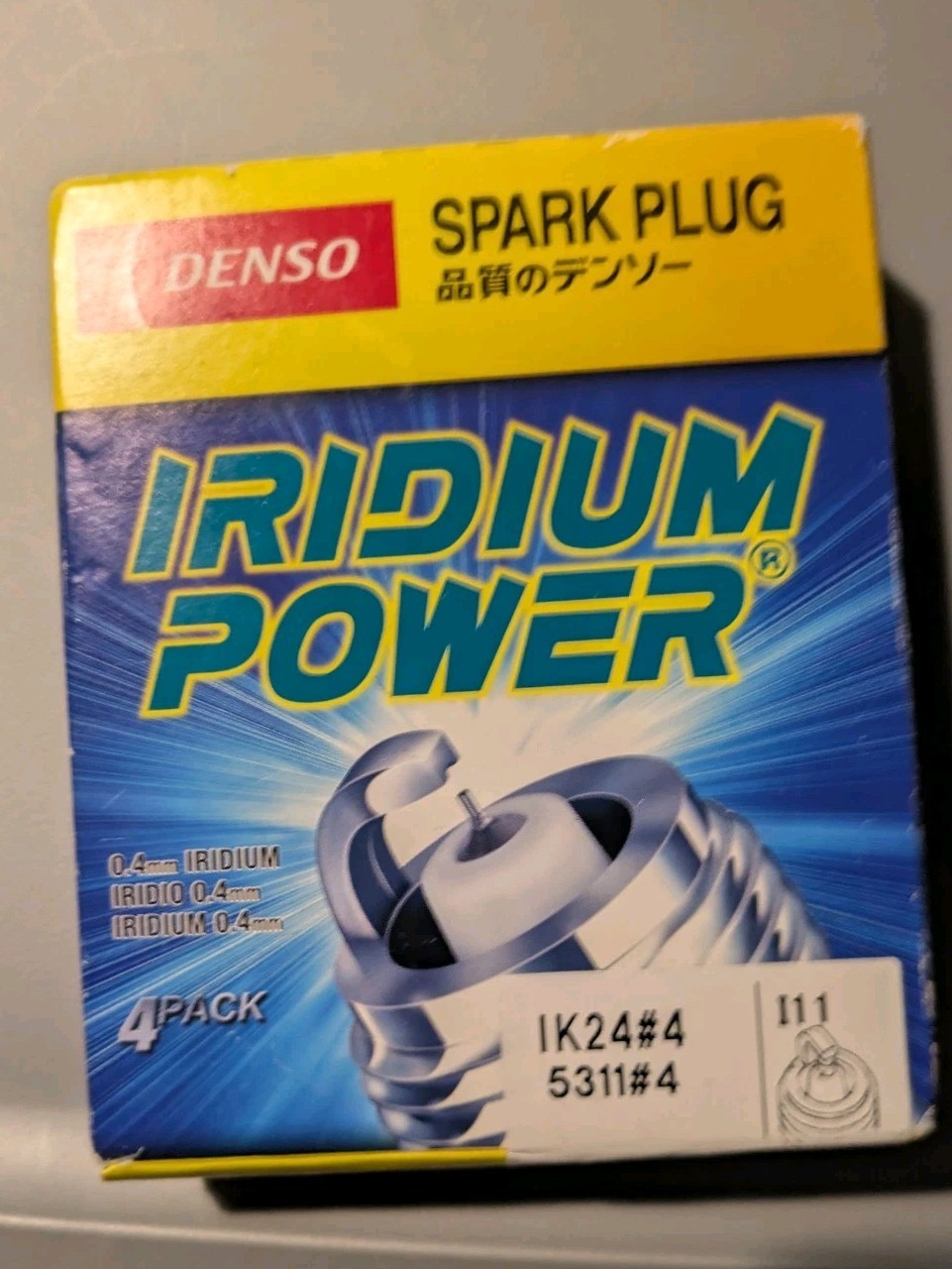 4 X DENSO IRIDIUM POWER Technologies Performance Alloy Spark Plugs IK24 # 5311