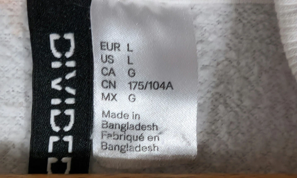 Sudadera con Capucha H&M Dividida Tie Dye "No Promedio" Para Hombre TALLA: 3XL (Grande y Alto) #1 Foto 4 de 4
