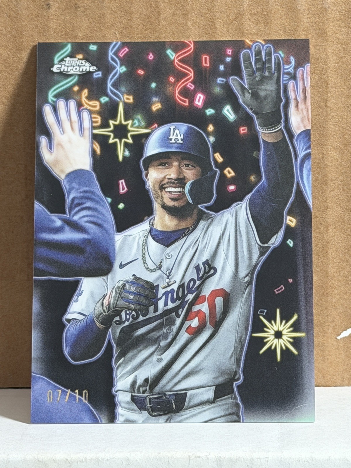 2025 Topps Chrome Update MOOKIE BETTS Celebracion Black Refractor /10 CASE HIT