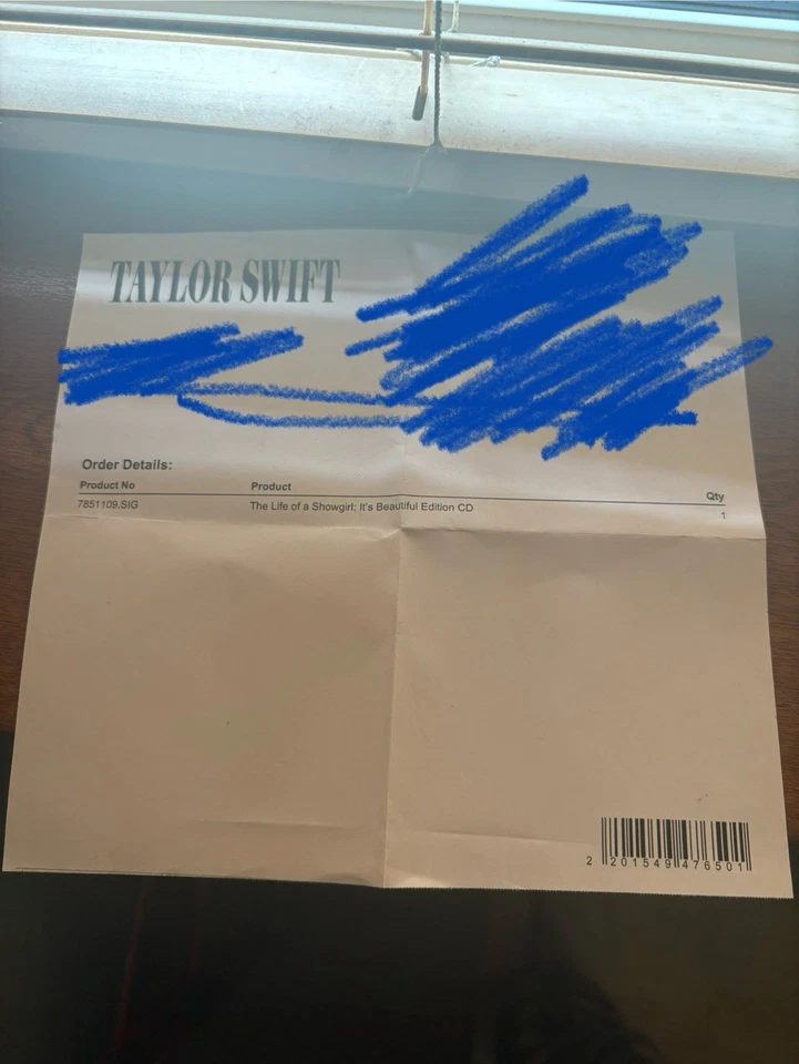 Taylor Swift Life Of A Showgirl Its Beatiful Edition Signed - Image 3 of 3