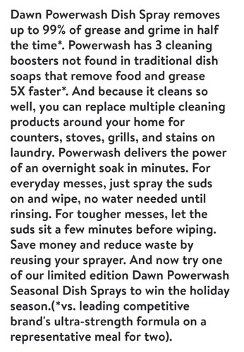 Dawn Powerwash Spray Dish Soap Dishwashing Liquid Pumpkin Spice 16Oz New - Picture 8 of 9
