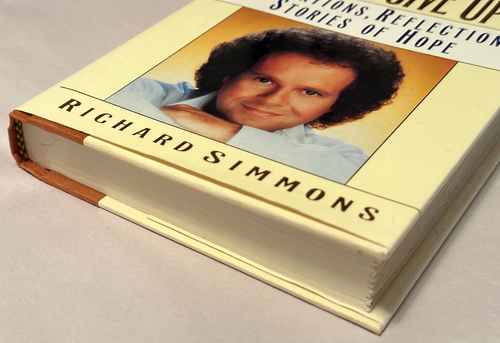 Richard Simmons Signed & Inscribed Never Give Up Inspirations Hardcover Book - Picture 7 of 8