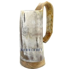 Medium Ox Horn Beer Tankard Soldiers Mead Mug Cup | Viking Drinking Horn Mug Cup